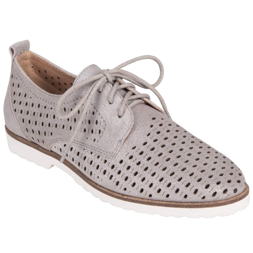 NWT/NIB Earth Camino Oxfords silver size 9